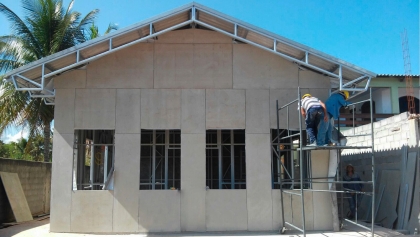 placa cimenticias na construção civil